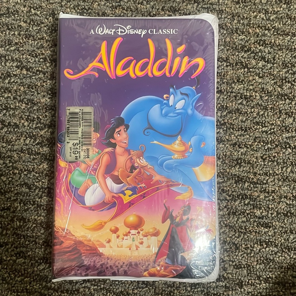 Vintage VHS Tape Aladdin